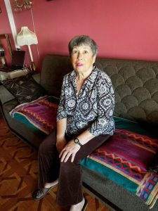 Mama in her Brooklyn apartment in 2017